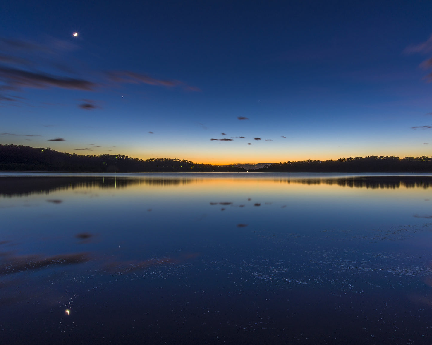 Sunset Night Sky Over Lake 4X6 8X10
