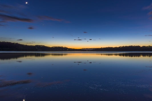 Sunset Night Sky Over Lake 4X6 8X10