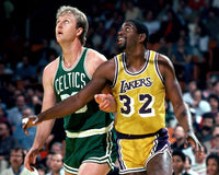 Magic Johnson Larry Bird 8X10