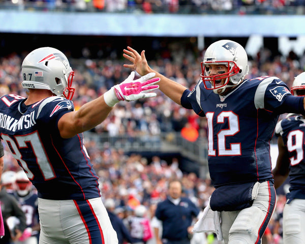 Tom Brady and Rob Gronkowski 8X10