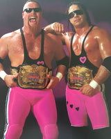 Bret Hard and Jim The Anvil Neidhart 8X10